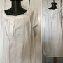 EDWARDIAN CAMASA DE NOAPTE BUMBAC TESUT DANTELA HANDMADE