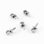 Agatatoare pentru pietre semigaurite, otel inoxidabil 6,5x3mm  INOX 088
