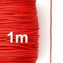 Snur rosu din nylon cu guta in interior grosime 0,8mm