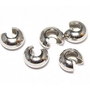 Crimp cover, 5 mm, platina