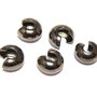 Crimp cover, 5 mm, negru