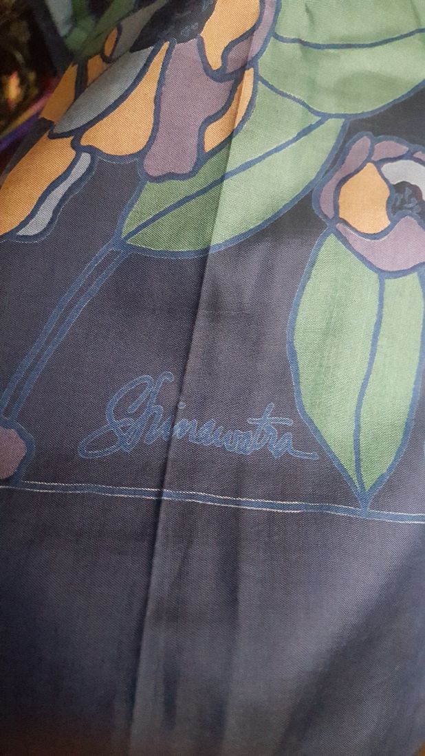 VINTAGE SHINAWATRA THAI SILK SEMNATA ESARFA SPLENDIDA