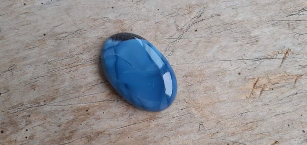 Cabochon opal albastru african 35x22 mm