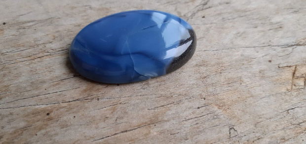 Cabochon opal albastru african 35x22 mm