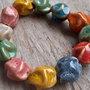 Bratara margele ceramice, 18x15 mm (12 buc margele)