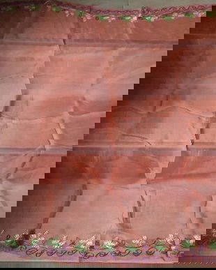 ESARFA  MATASE NATURALA BORANGIC CUSUTA CU MATASE NATURALA 101/103 CM