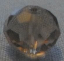 Margele sticla cristale fumuriu transparent 10 mm