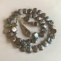 SILVER EXTRAVAGANCE-perle Keshi,toho,argint tibetan
