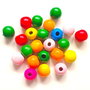 LML1201 - (50 buc) )margele lemn colorate