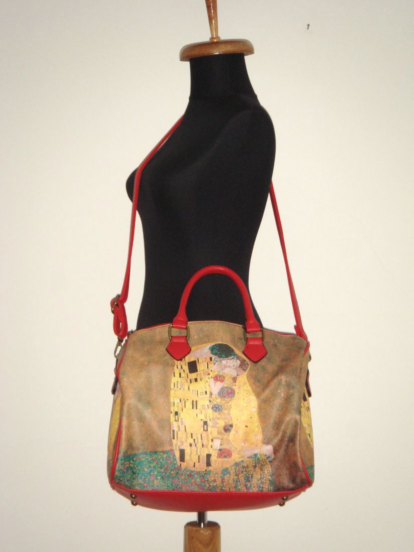 Geanta noua, cu print Gustav Klimt