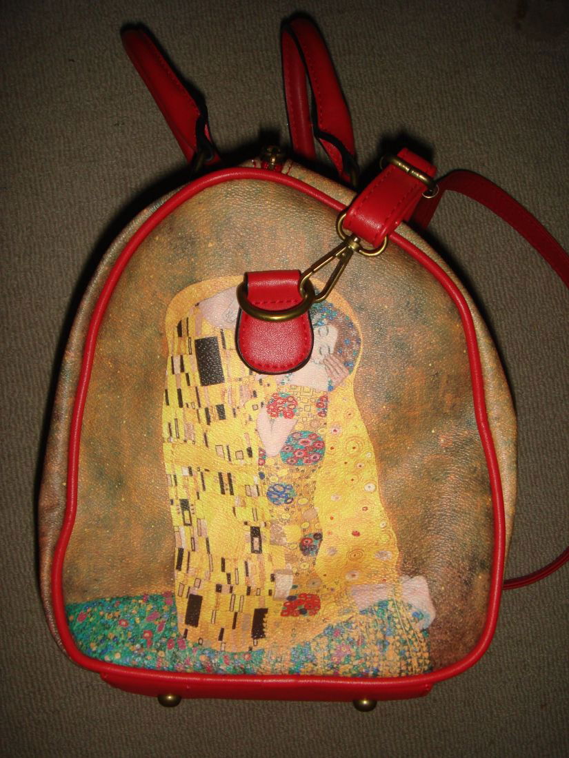 Geanta noua, cu print Gustav Klimt