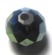 Margele sticla cristale vernil cu reflexi albastrui 10 mm