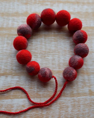 Colier Red and Gray II
