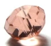 Margele sticla cristale roz prafuit transparent 10 mm