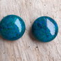 Cabochon crisocola, 18 mm (2 buc)