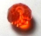 Margele sticla cristale portocaliu transparent 10 mm