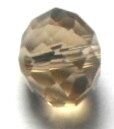 Margele sticla cristale coniac transparent 10 mm