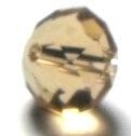 Margele sticla cristale coniac transparent 10 mm