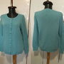 BENETTON CARDIGAN BLUE LANA PURA