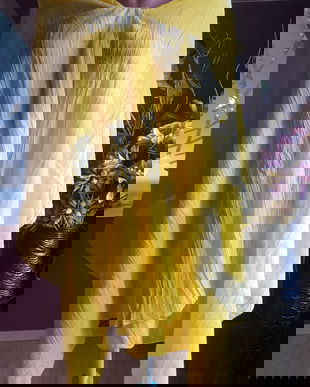 SAL MINUNAT CULOARE SOLARA,BUMBAC CREPONAT 200/70 CM