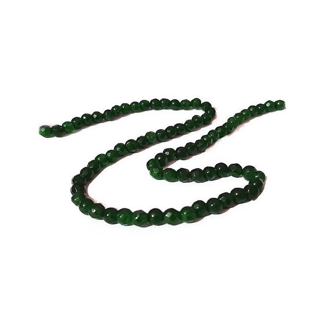 (10buc) Agat verde fatetat 4mm  GSLAK 743