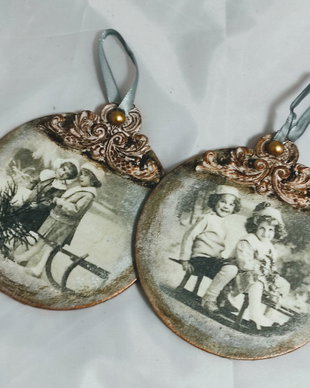 Set globuri - decorațiuni vintage