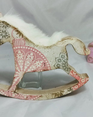 Decorațiune cal lemn