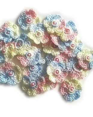 Lot floricele crosetate manual