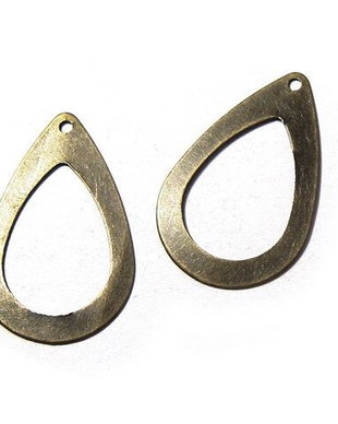 Pandantiv / charm din alama, bronz, 22x14 mm