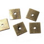 Margele din alama, decorative, bronz, 6x6 mm