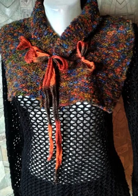 guler/fular/esarfa tricotat multicolor