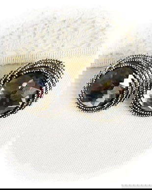 cercei cu cristale gri , noi