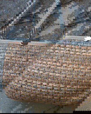 Vintage geanta fibre naturale