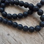 Sirag onix negru mat, 10 mm (39 buc)