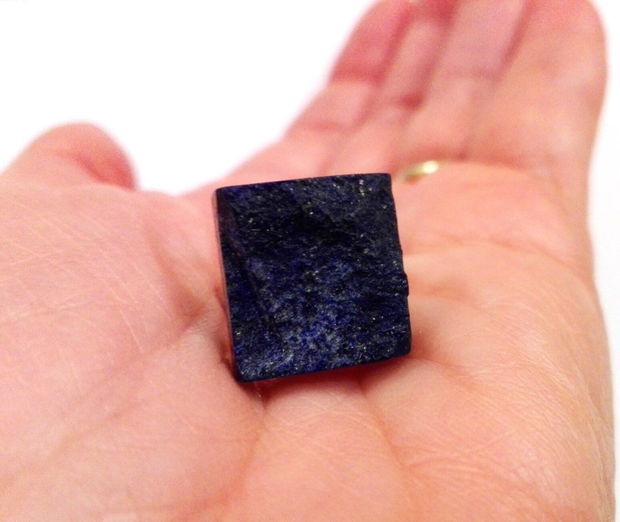 Inel Lapis lazuli druzy si Argint 925 - IN875 - Inel albastru reglabil, inel pietre semipretioase, cadou Craciun, cadou 8 martie, cadou sotie, cadou prietena, cadou iubita, cristale vindecatoare, cristaloterapie