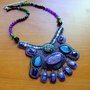 Ametyst / coliere antichizate, recreate, bijuterii pe viata