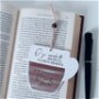 Semn de carte cafea pictat manual personalizat cu mesaj