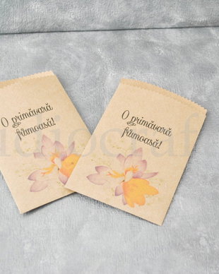 Set 25 pungute kraft pentru martisoare