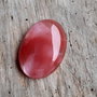 Cabochon cuart cherry, 30x22 mm