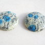 (2bucati) Cabochon jasp K2 (INDIA - lucrate manual) aprox 23x5 mm