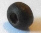 Margele lemn oval maro inchis 7,5 mm