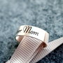 Inel/verighetă argint cu mesaj personalizat SUPER MOM