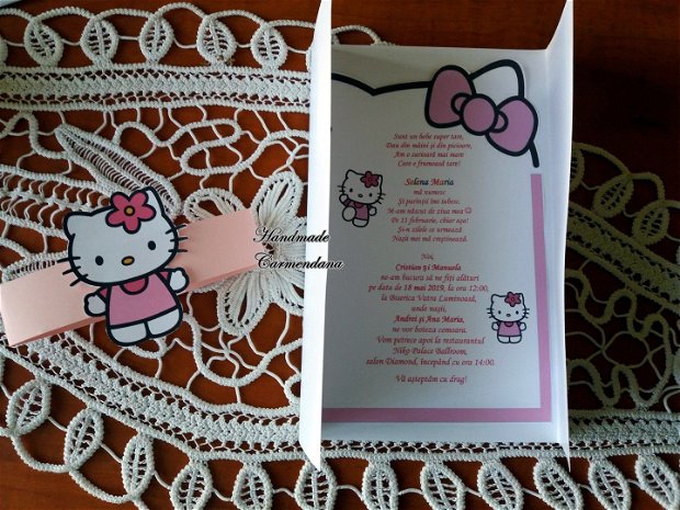 Invitatie  Hello Kitty