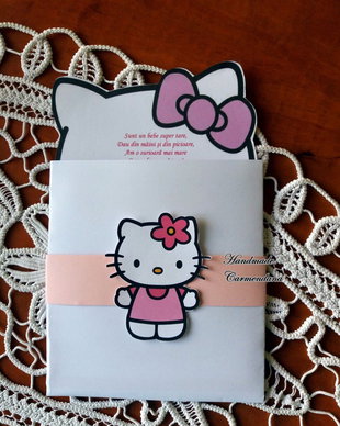 Invitatie  Hello Kitty