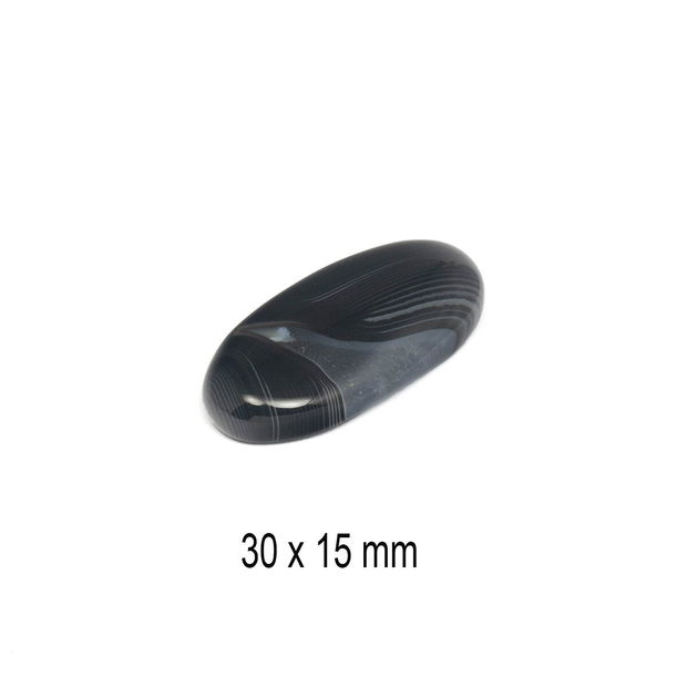 Cabochon Agata braziliana, 30 x 15 mm, A120