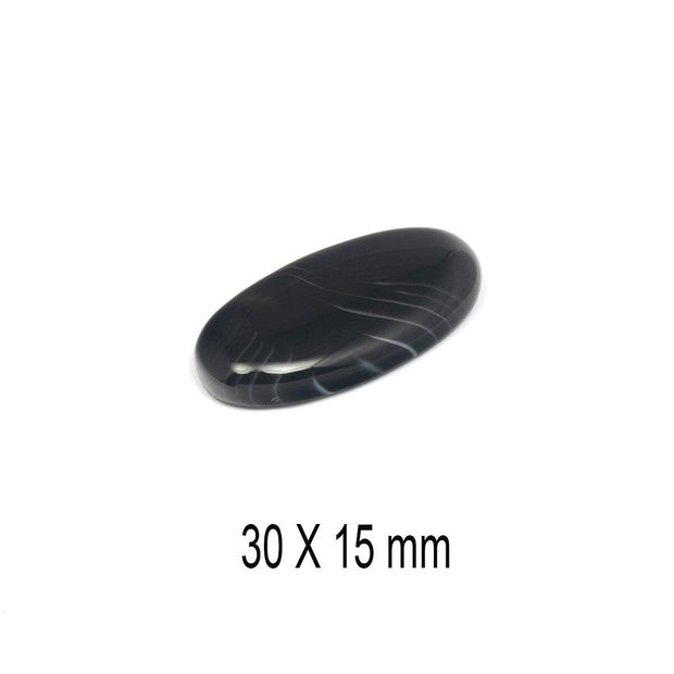 Cabochon Agata braziliana, 30 x 15 mm, A121