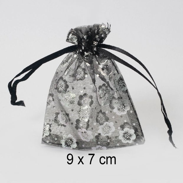 Punguta organza, 9 x 7 cm, Q-11