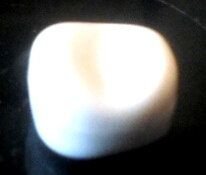 Margele plastice rondele neuniforme alb 9 mm