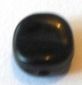 Margele plastice rondele neuniforme negru 9 mm
