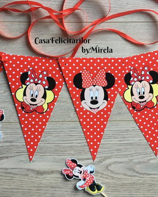 Ghirlanda decorativa Minnie mouse rosie